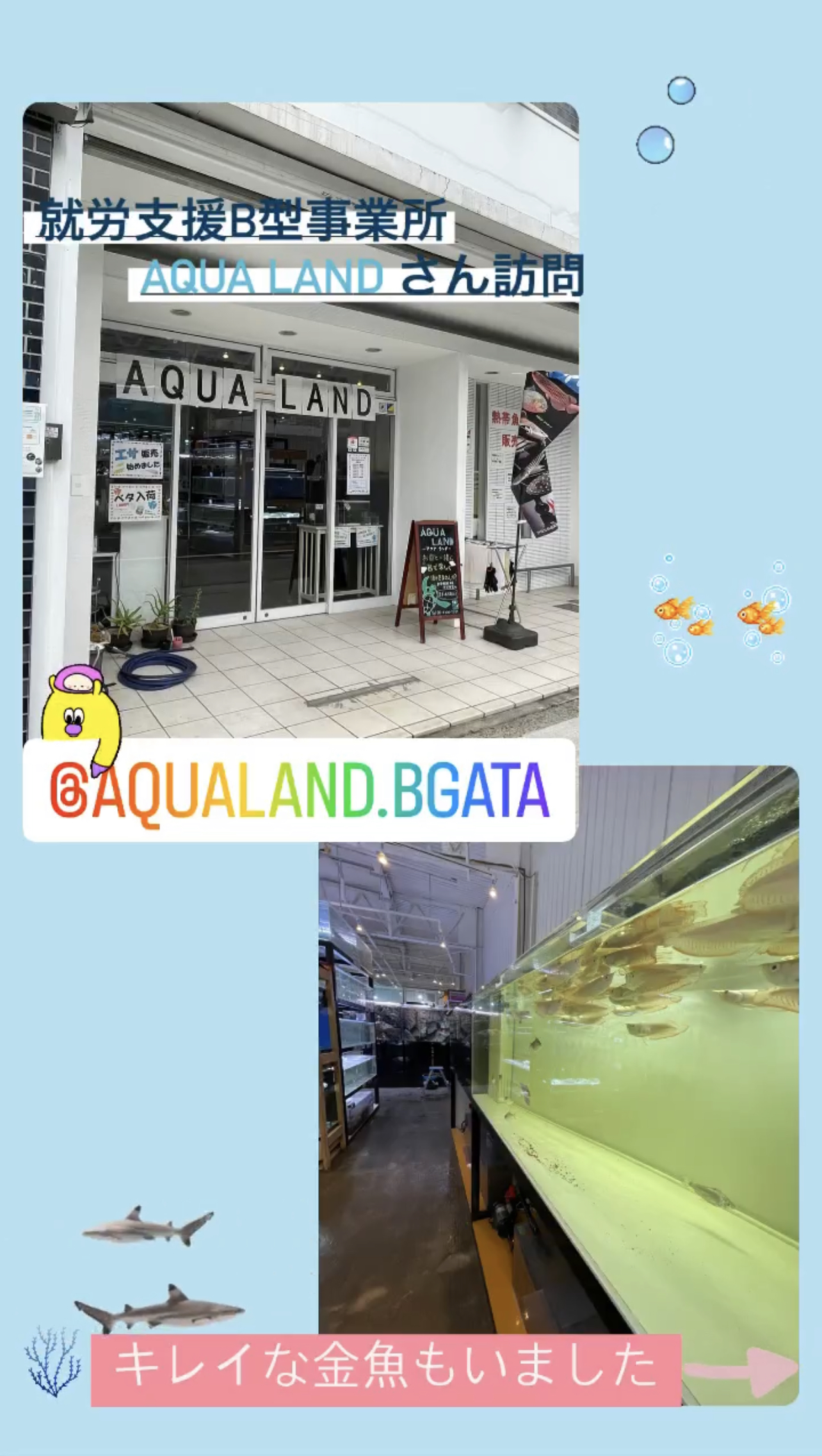 就労支援B型事業所 AQUA LANDさんに訪問しました！